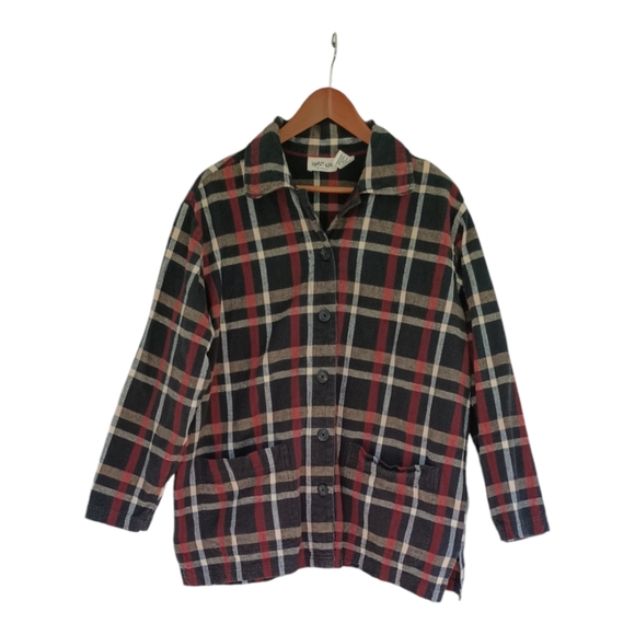 Krazy Kat Woman Flannel Shirt - Picture 1 of 8